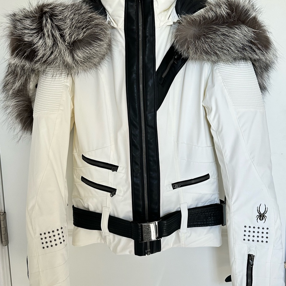 Spyder Amour Insulated Ski Jacket Real Fur